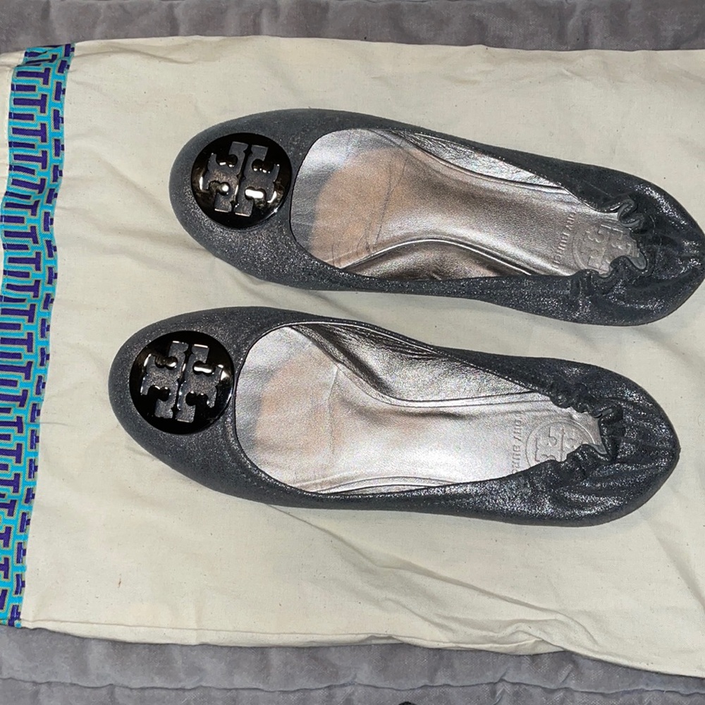 Tory Burch Reva flats pewter - Picture 2 of 6